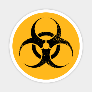 Biohazard Distressed (black) Magnet